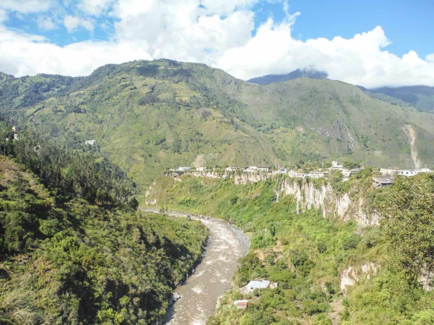 Ecuador Itinerary, Banos River and Town