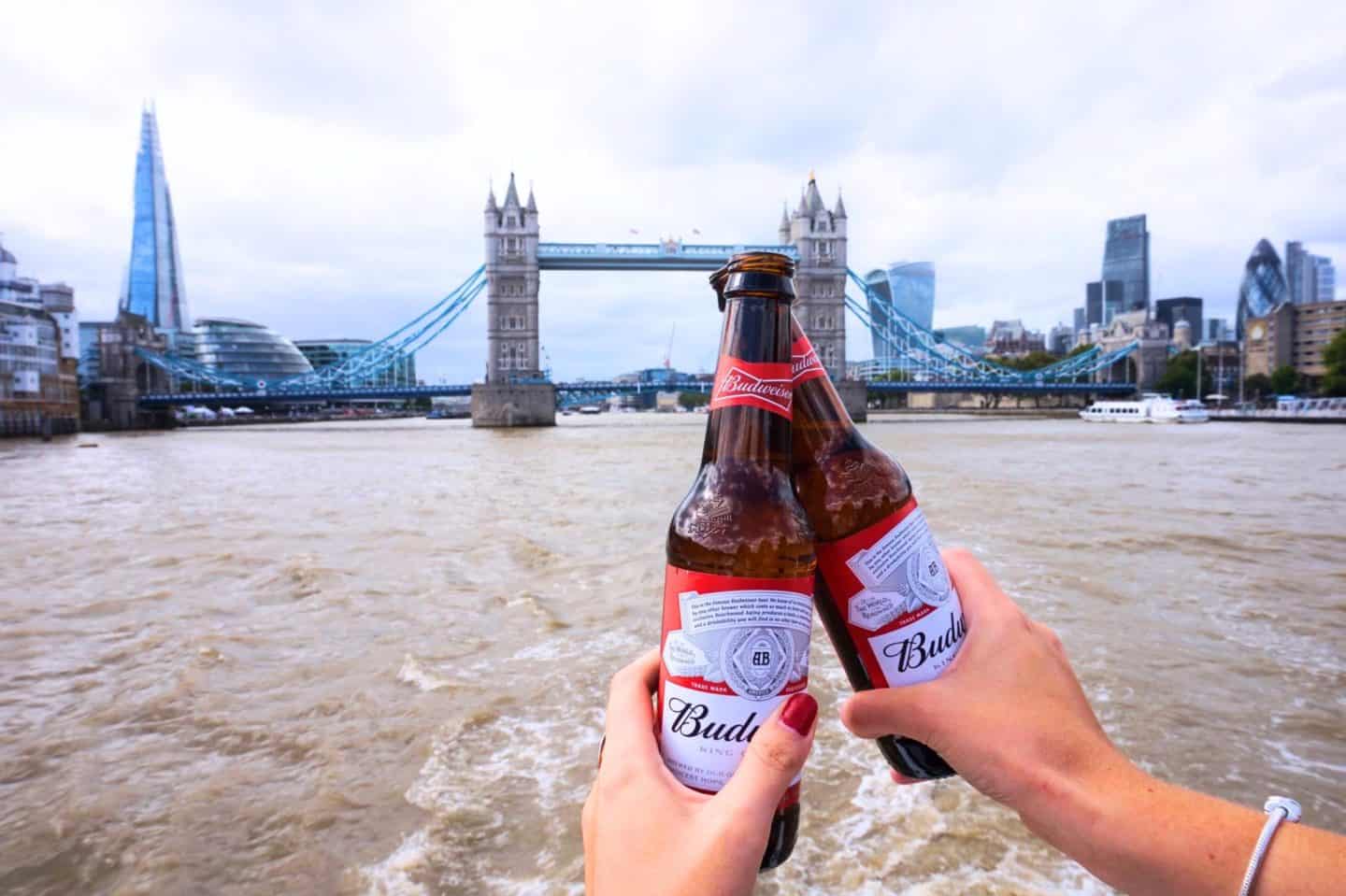 beers on the river thames - City Cruises Review