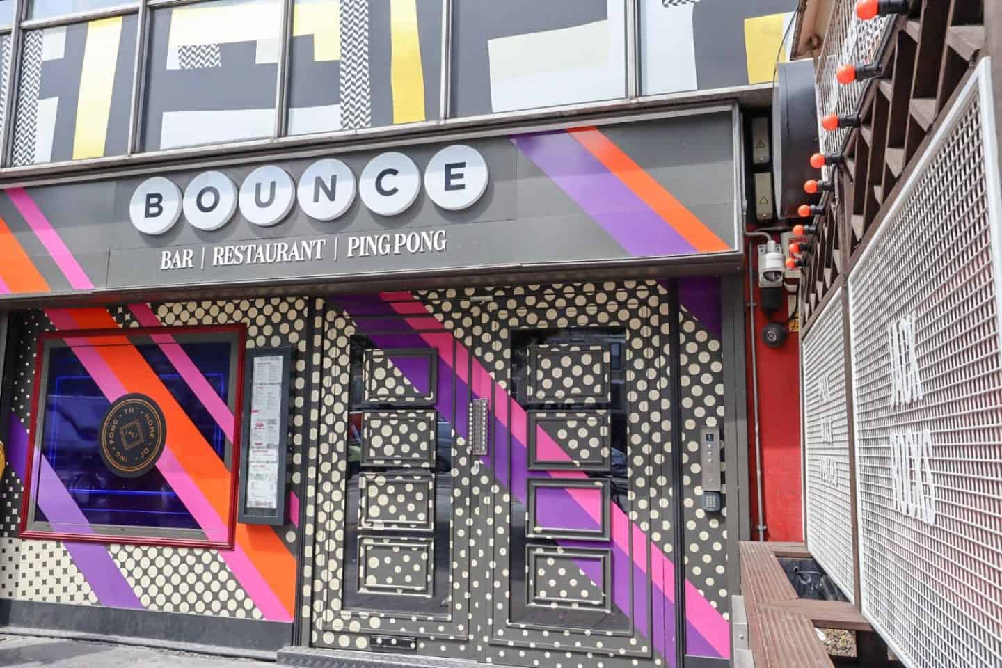 Bounce ping pong club on Old Street outside - places to go in Shoreditch, Bounce ping pong club on Old Street outside
