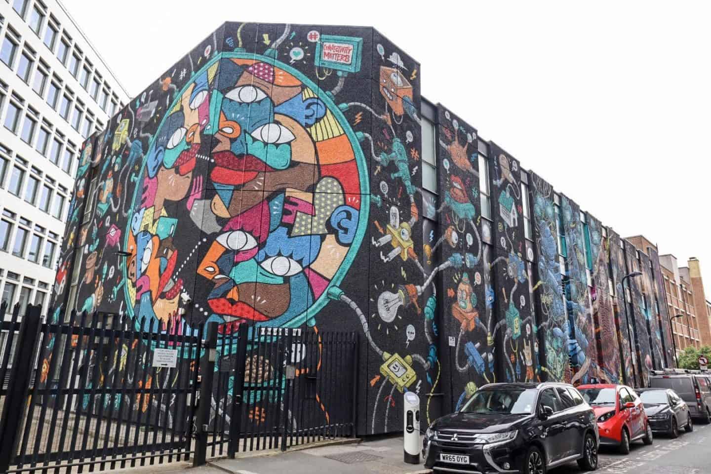 shoreditch self guided walk Holywell Street Lane Street Art - places to go in Shoreditch, Lane Street Art