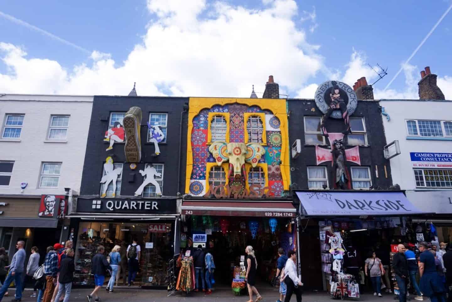 shop front Camden Town Guide