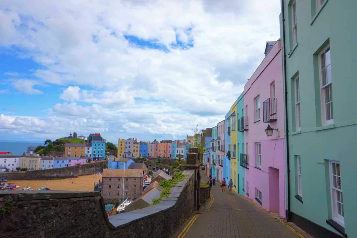 Colourful Tenby Houses - best beaches in Pembrokeshire