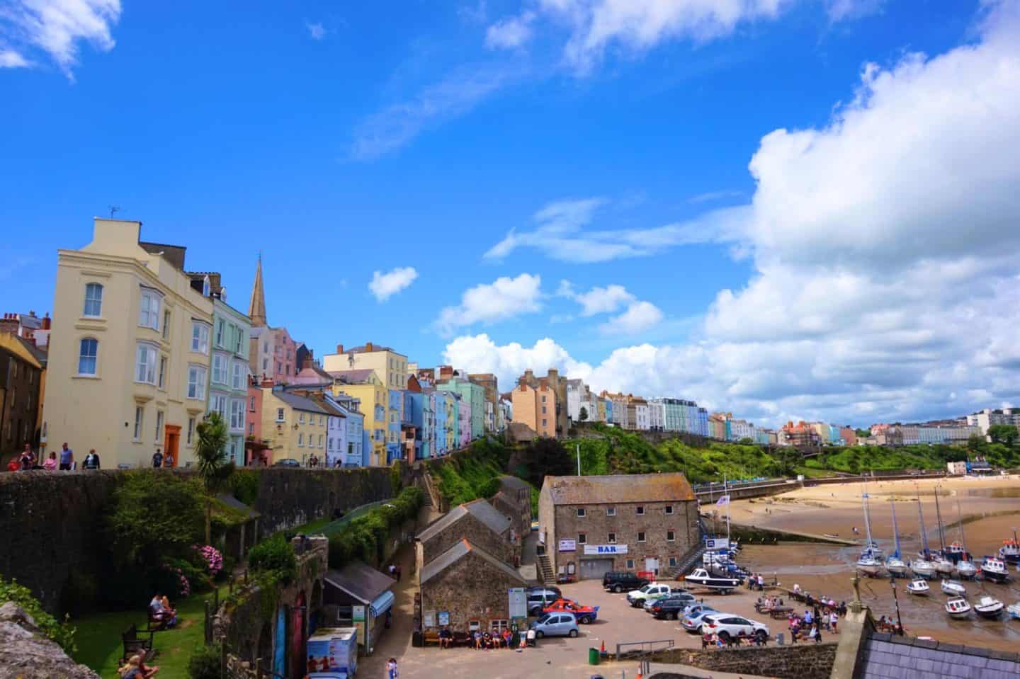 Colourful Tenby Houses - best beaches in Pembrokeshire, Tenby