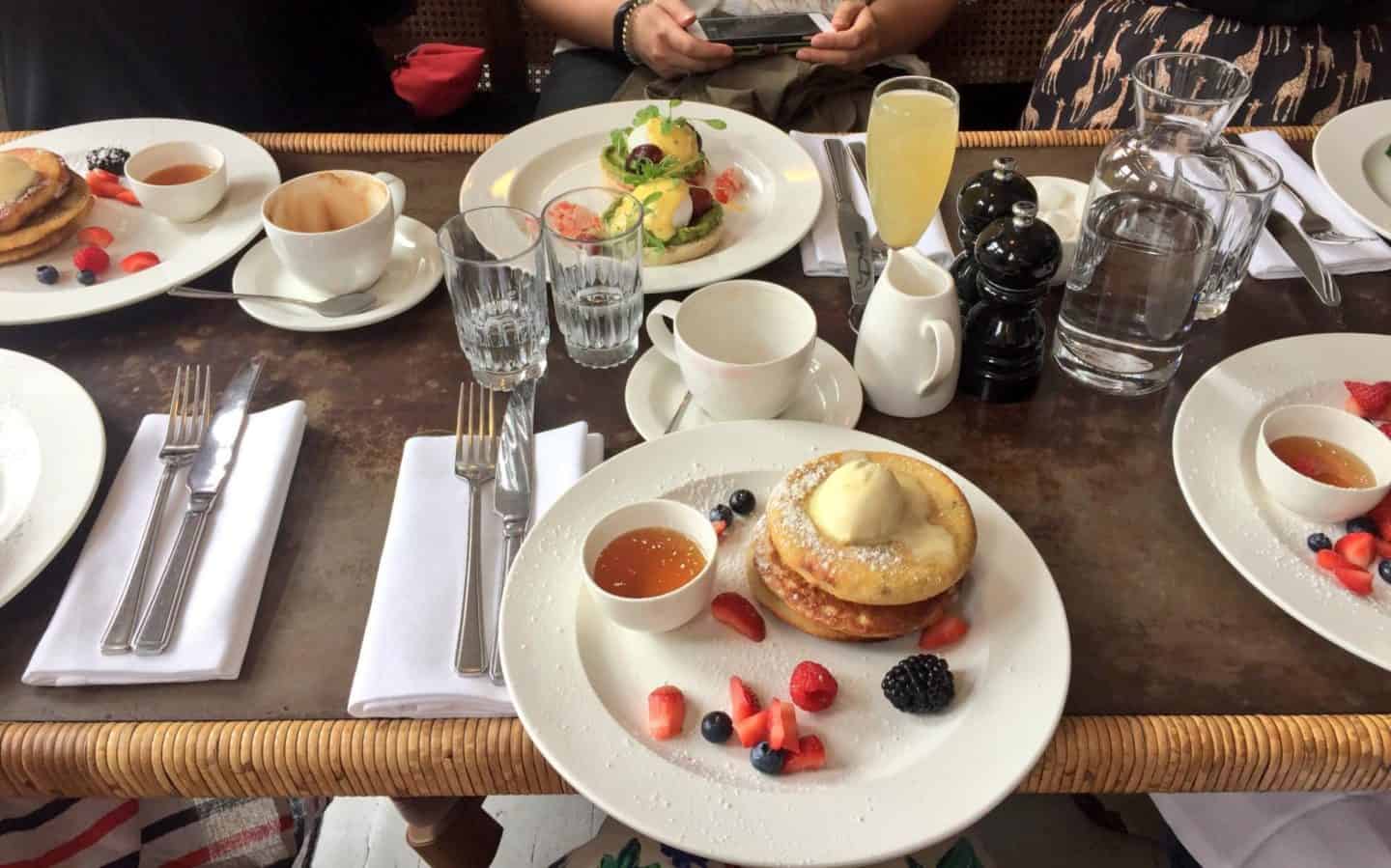 Bourne and Hollingsworth Brunch - Pancakes at Bourne and Hollingsworth