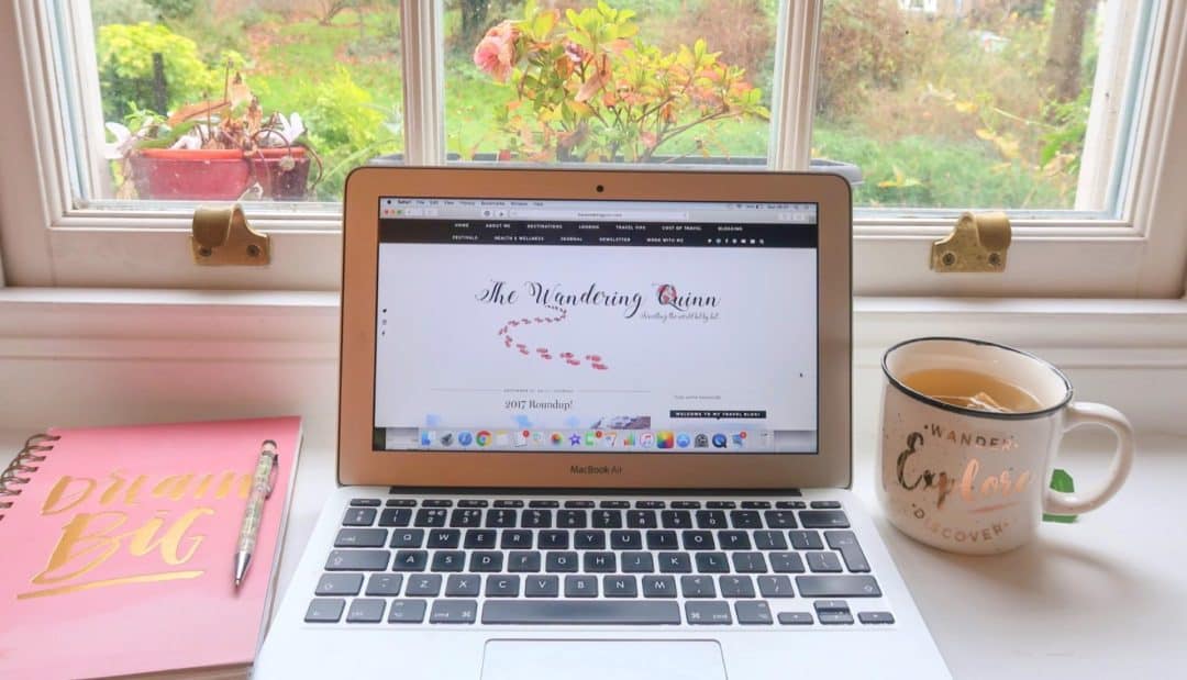 The Wandering Quinn Travel Blog grow blog page views