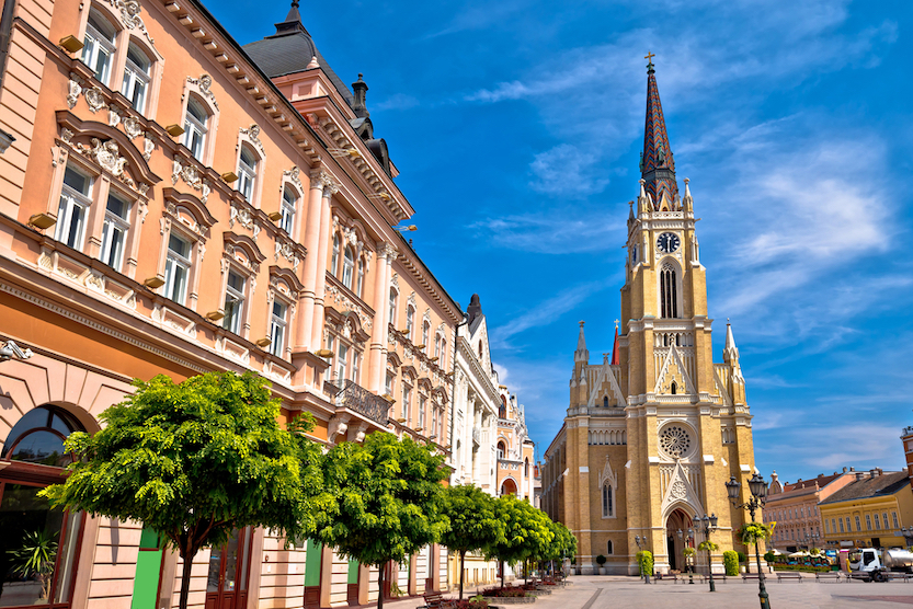 Novi Sad Square with blue skies, things to do in Belgrade - Novi Sad Square with blue skies, things to do in Belgrade
