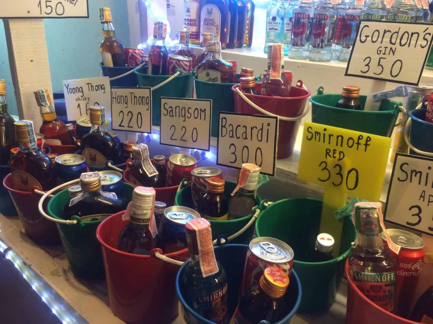 Thailand Buckets - koh samui on a budget, buckets
