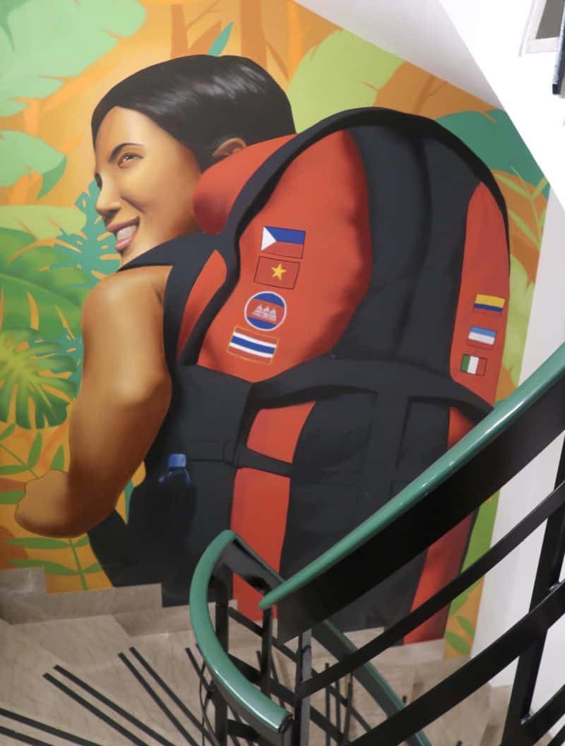 The RomeHello Hostel street art