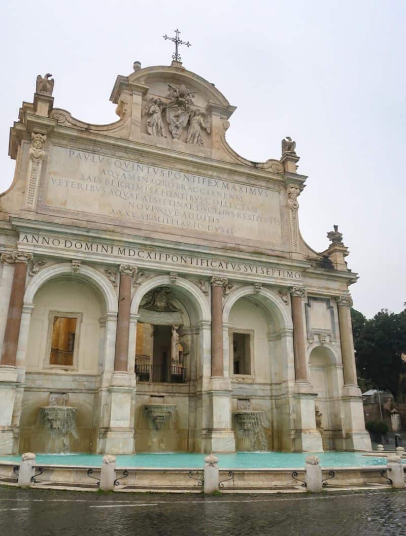 IMG_6025 - What to do in Trastevere, fountain Gianicolo Hill Rome