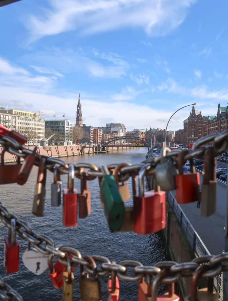 hamburg love lock bridge - 2 days in Hamburg, bridges
