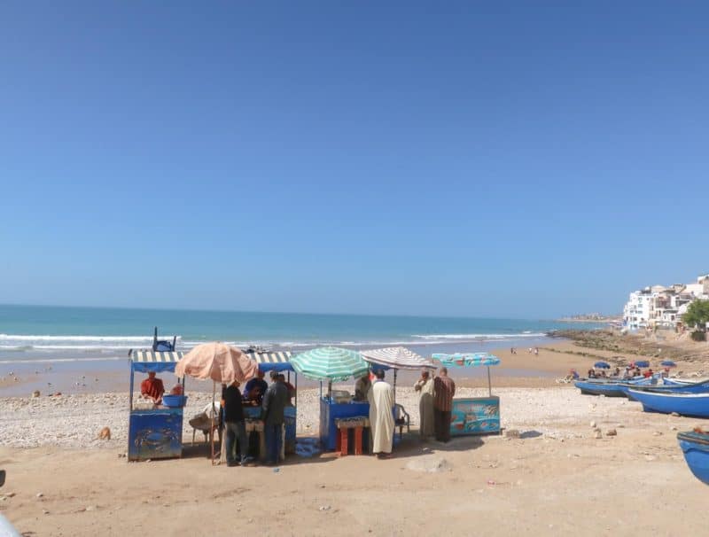 Taghazout streets - Taghazout Travel Guide, local men