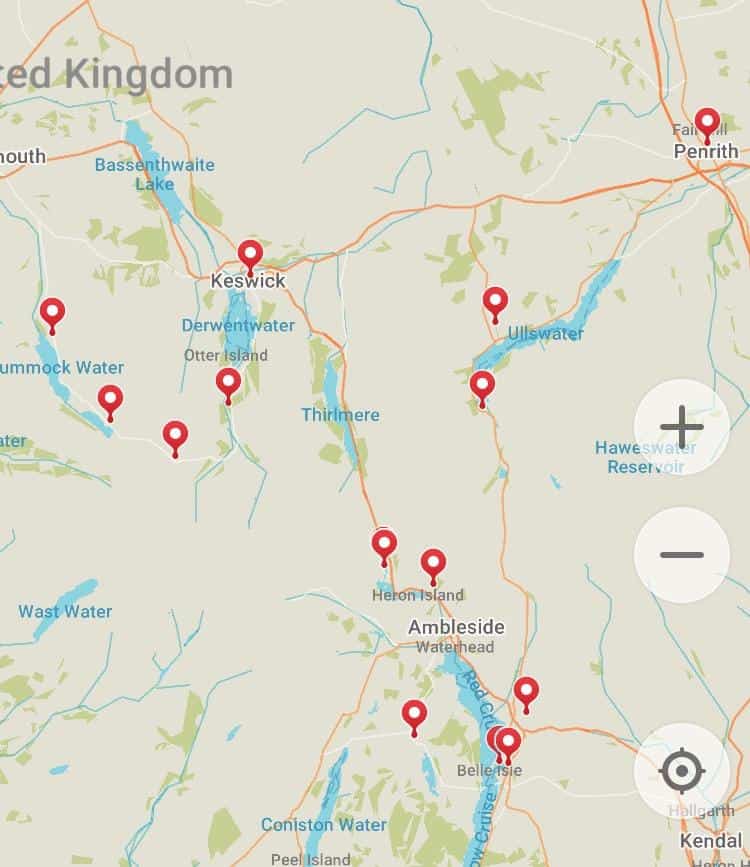 Rabbies tours Lake district map - Rabbie's Tours Lake District Review