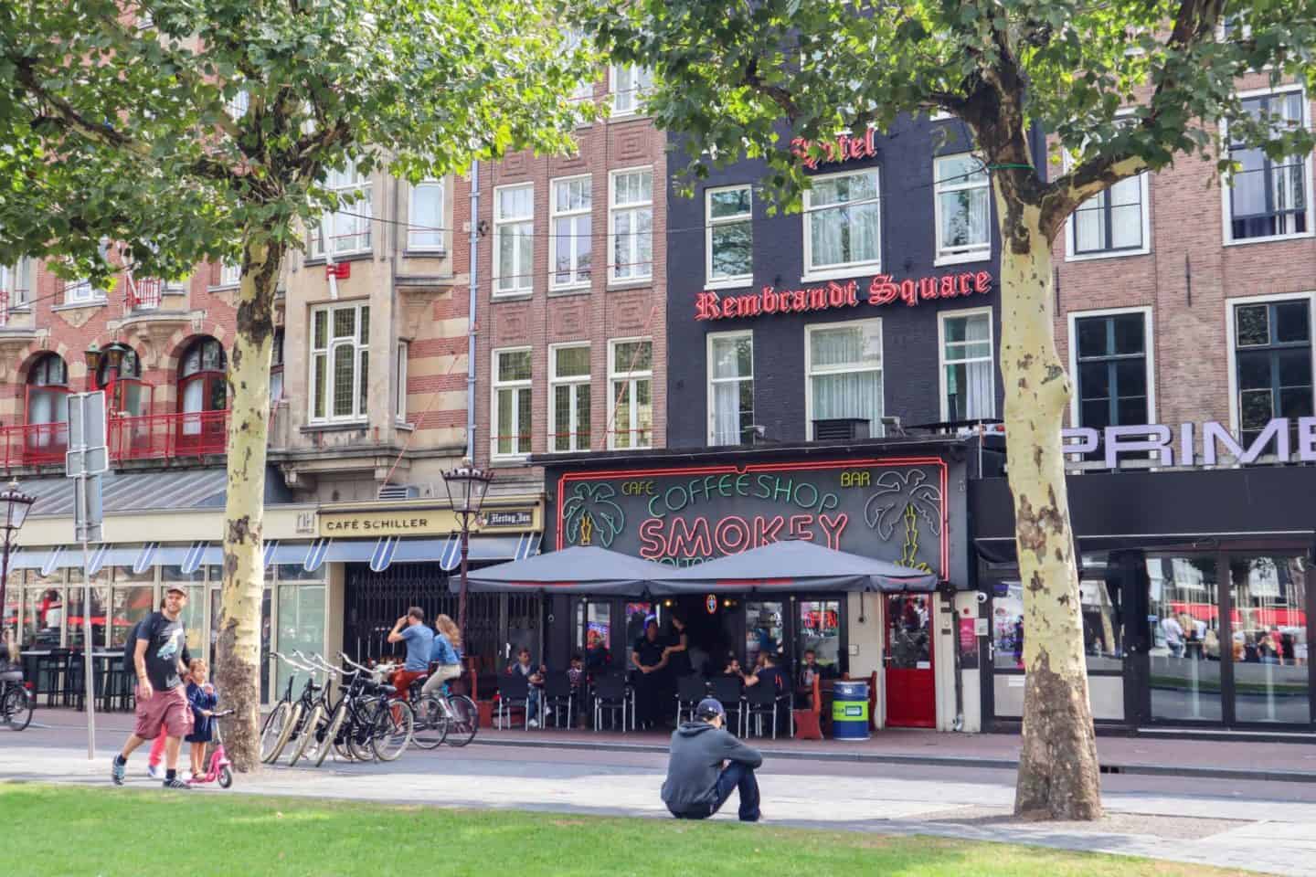 Amsterdam Rembrandtplein - Amsterdam Central to Rijksmuseum, coffee houses