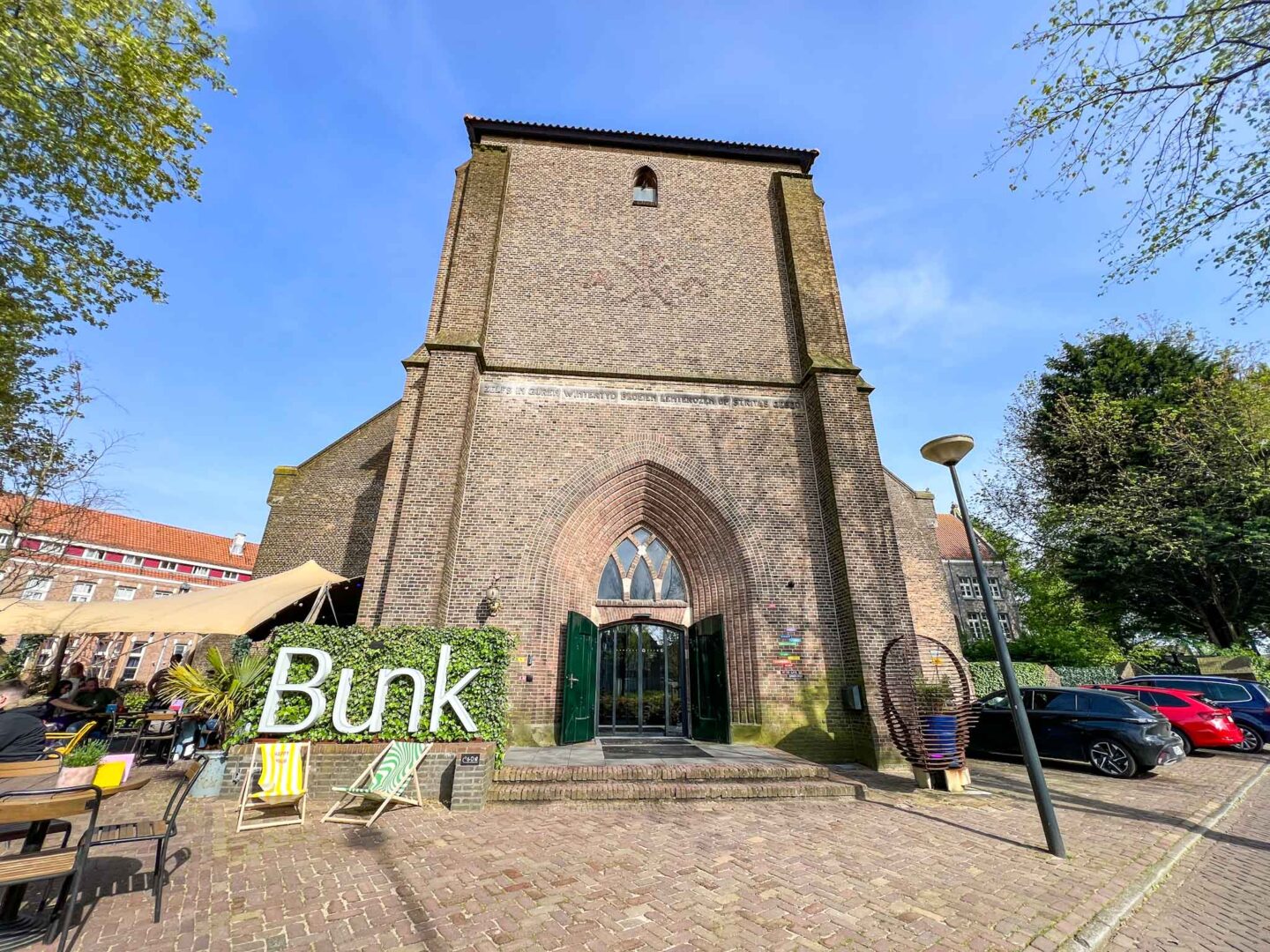 Amsterdam solo travel, entrance to bunk hotel amsterdam - Amsterdam solo travel, entrance to bunk hotel amsterdam