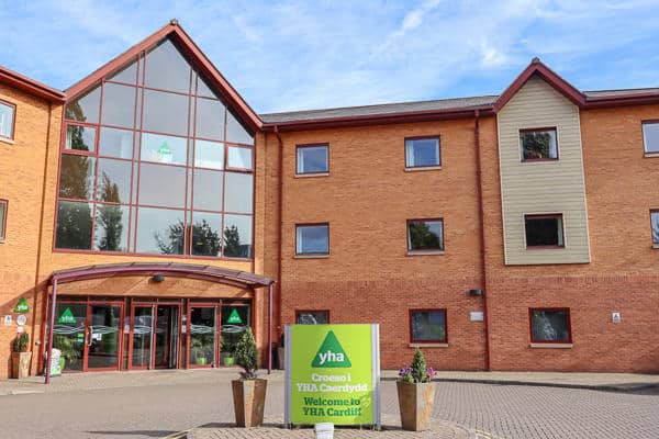 YHA Cardiff Central Hostel outside - YHA Cardiff Central