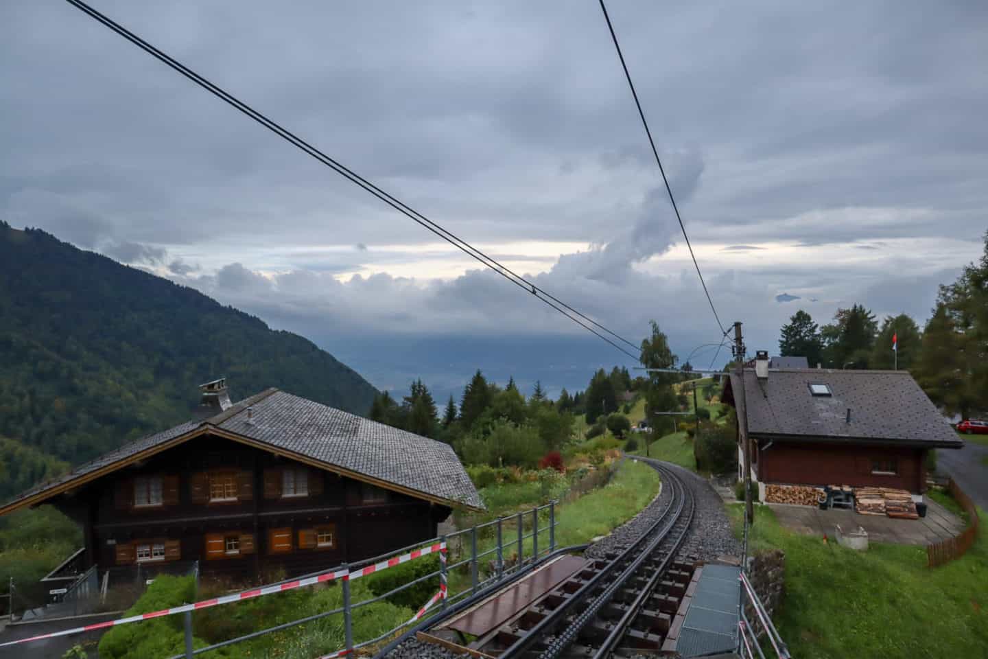 Les Haut de Caux - Montreux to Lausanne, Lausanne to Montreux, mountain view
