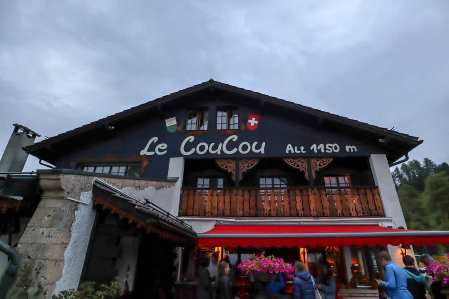 Le Coucou Les Haut de Caux - Montreux to Lausanne, Lausanne to Montreux, Coucou restaurant
