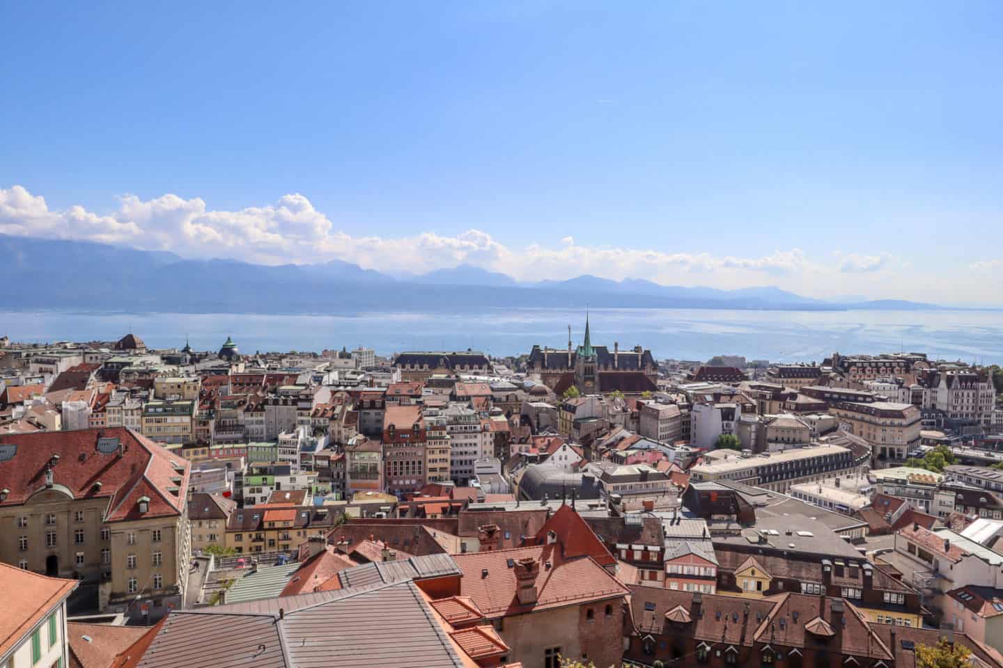 Lausanne cathedral - Montreux to Lausanne, Lausanne to Montreux, Lausanne cathedral view