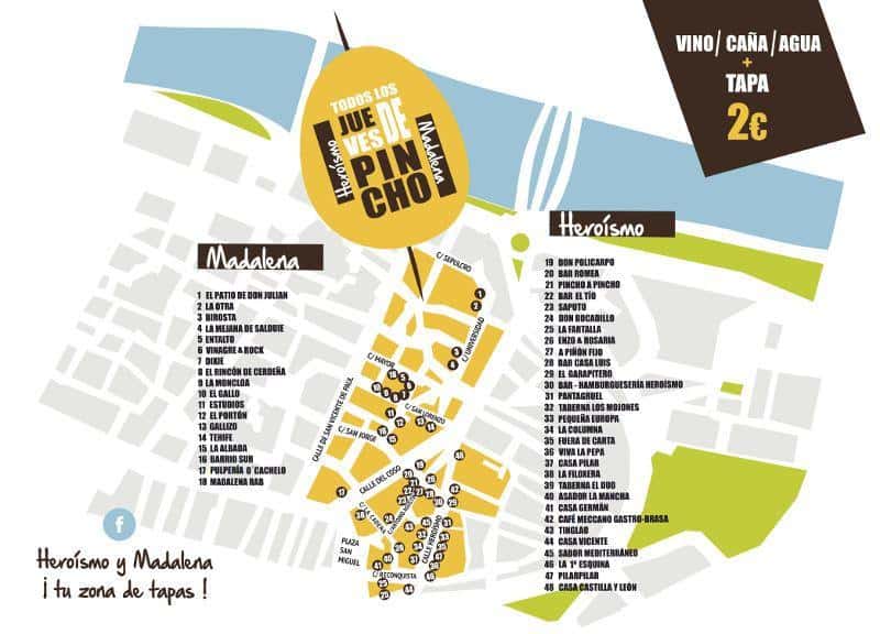 Zaragoza tapas - guide to Zaragoza spain tapas restaurants