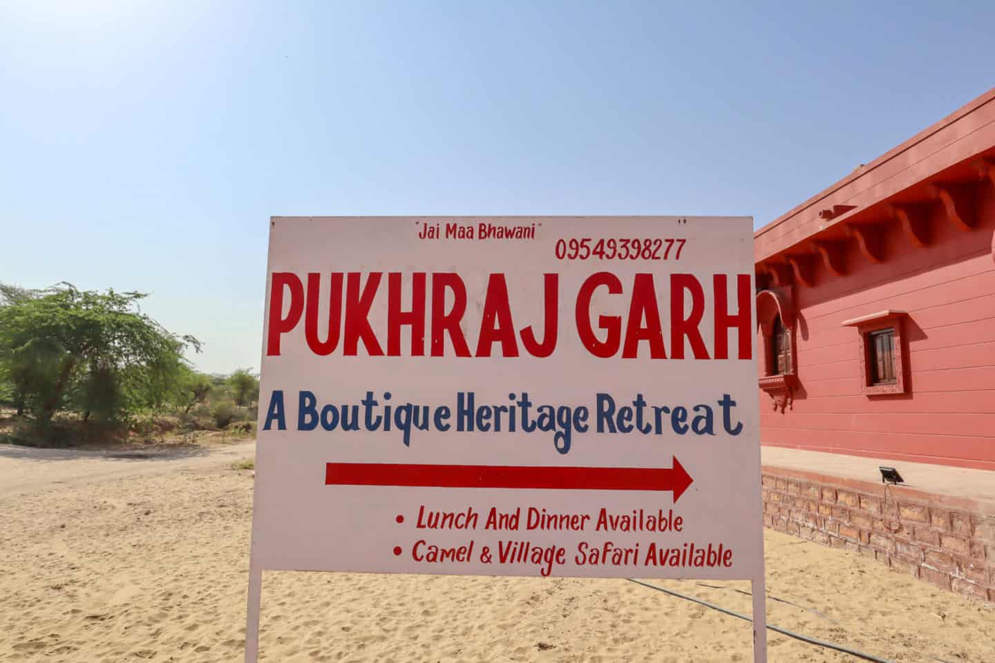 Pukhraj Garh Heritage Boutique Hotel in Salawas - Homestay in Jodhpur Rural Rajasthan India Village