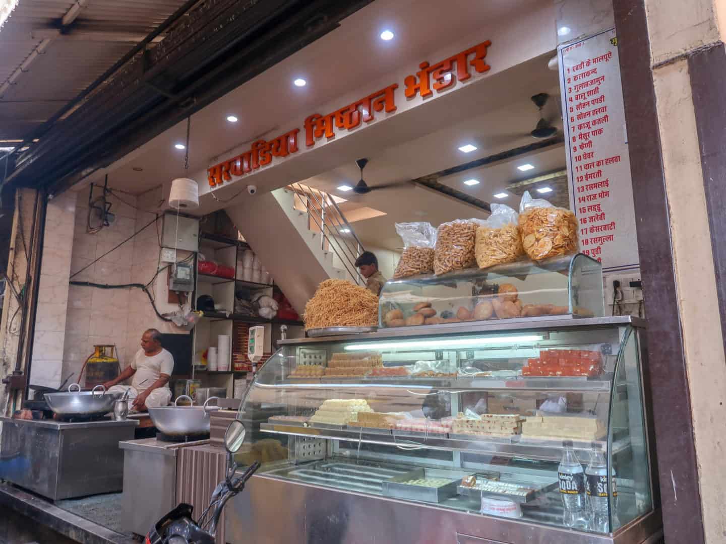 Street Food in Pushkar - Street food sweet stall | things to do in Pushkar