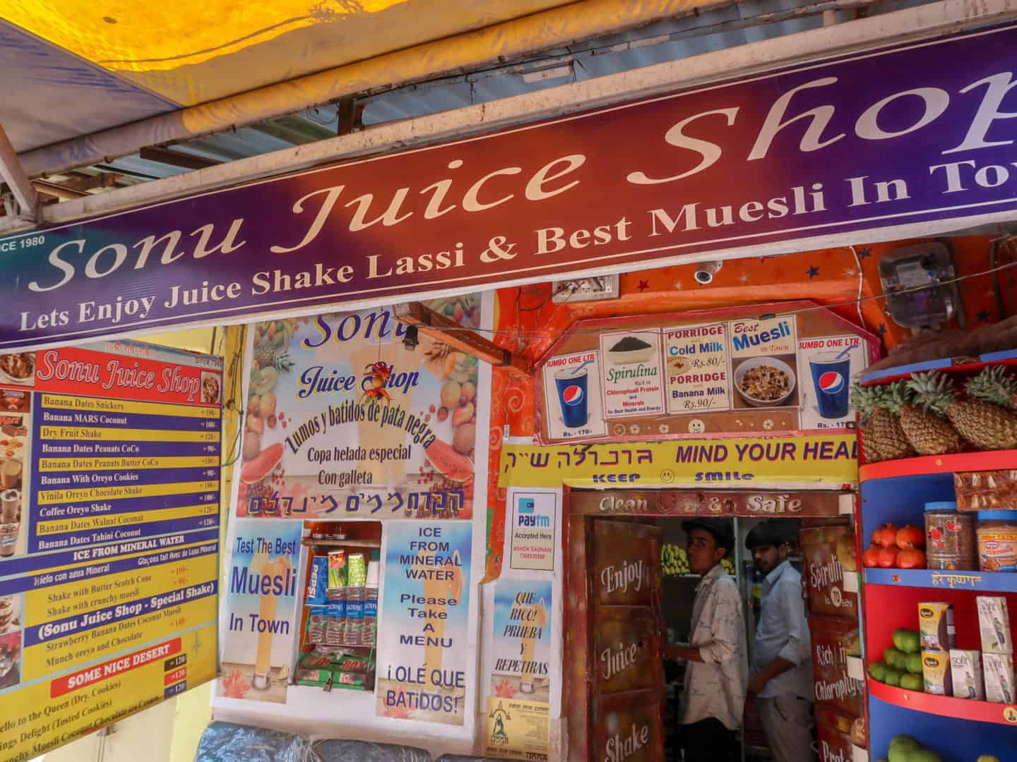 Sonu Juice Pushkar - pushkar travel tips no alcohol