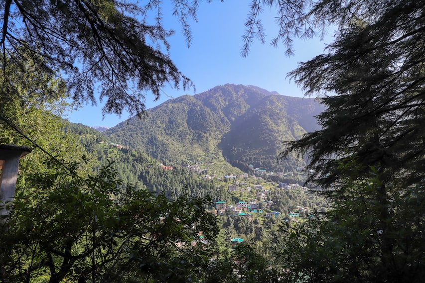 Dharamkot mountain view best places to visit in India - Mountain view from Dharamkot