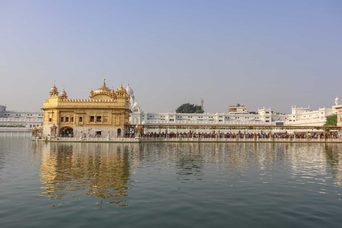 Golden Temple Amritsar - queues to get into the Golden Temple Amritsar