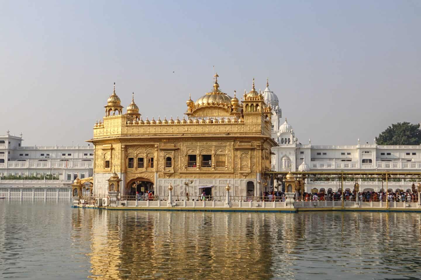 Golden Temple Amritsar - The Golden Temple in Amritsar in the lake