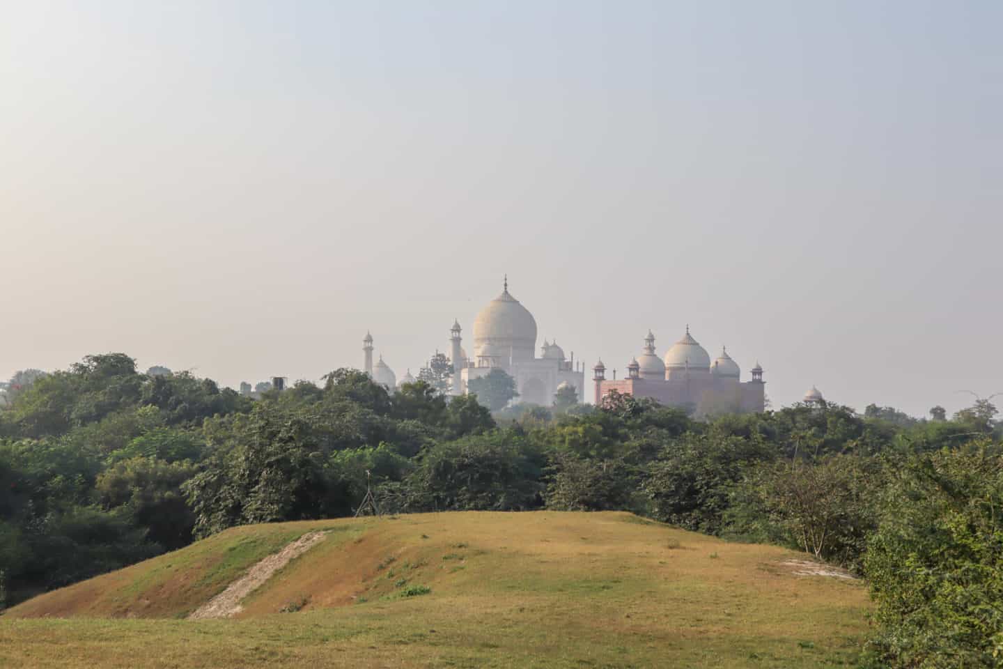 Taj Nature Walk View of Taj Mahal - Taj Nature Wal, one of the best ways to see the taj mahal
