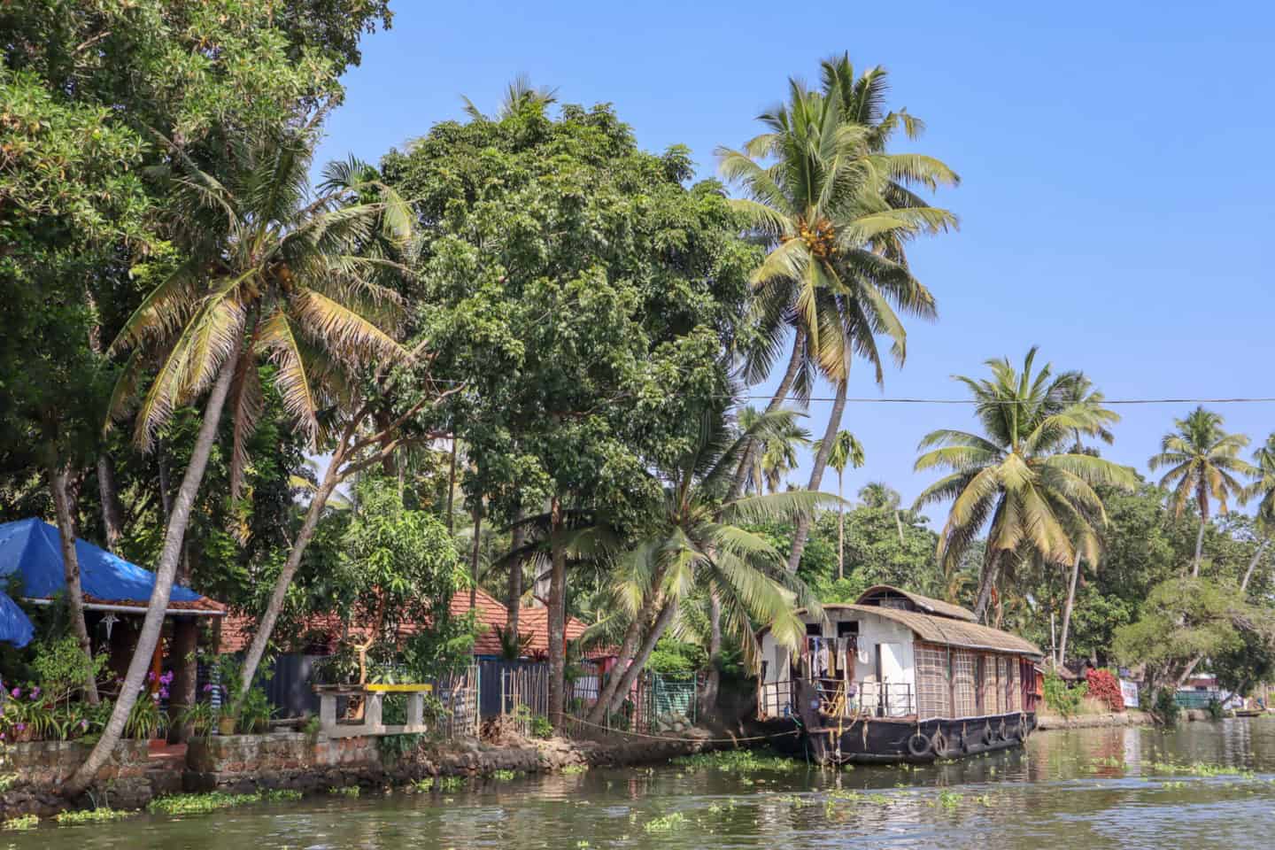 House Boat Kerala Backwaters from Alleppey - 2 week South India itinerary, backwaters of kerala