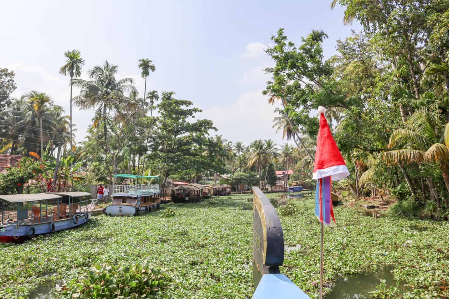 Kerala Backwaters from Alleppey - 2 month India itinerary, backwaters of Kerala
