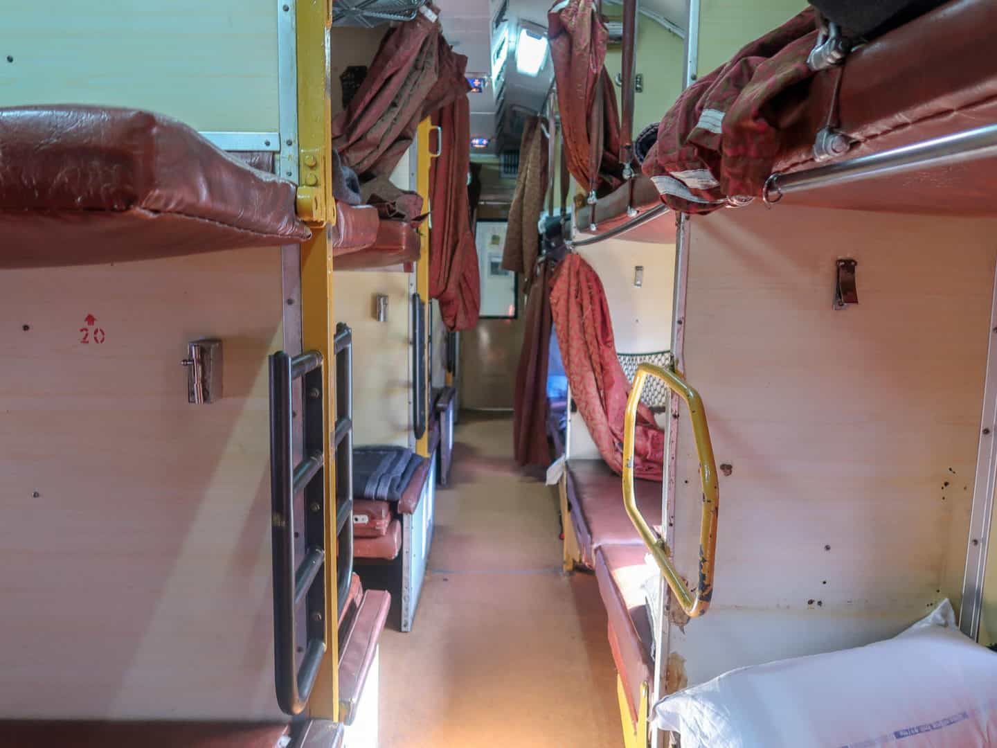 2AC Train in India - Cost of backpacking India, cost of transport in India.