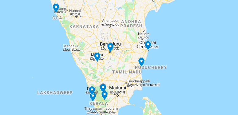 South India itinerary - South India itinerary