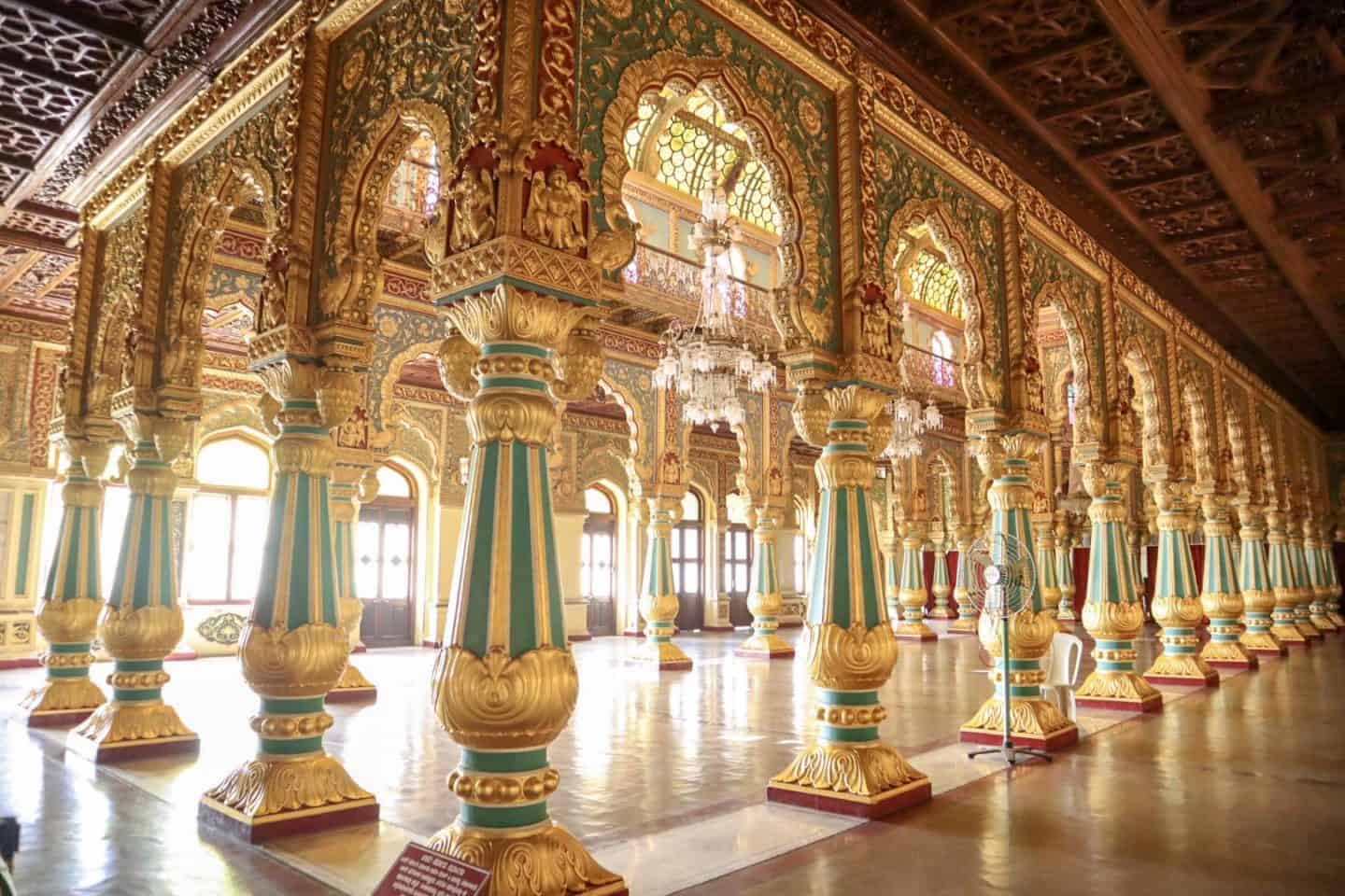 mysore palace inside - mysore travel guide