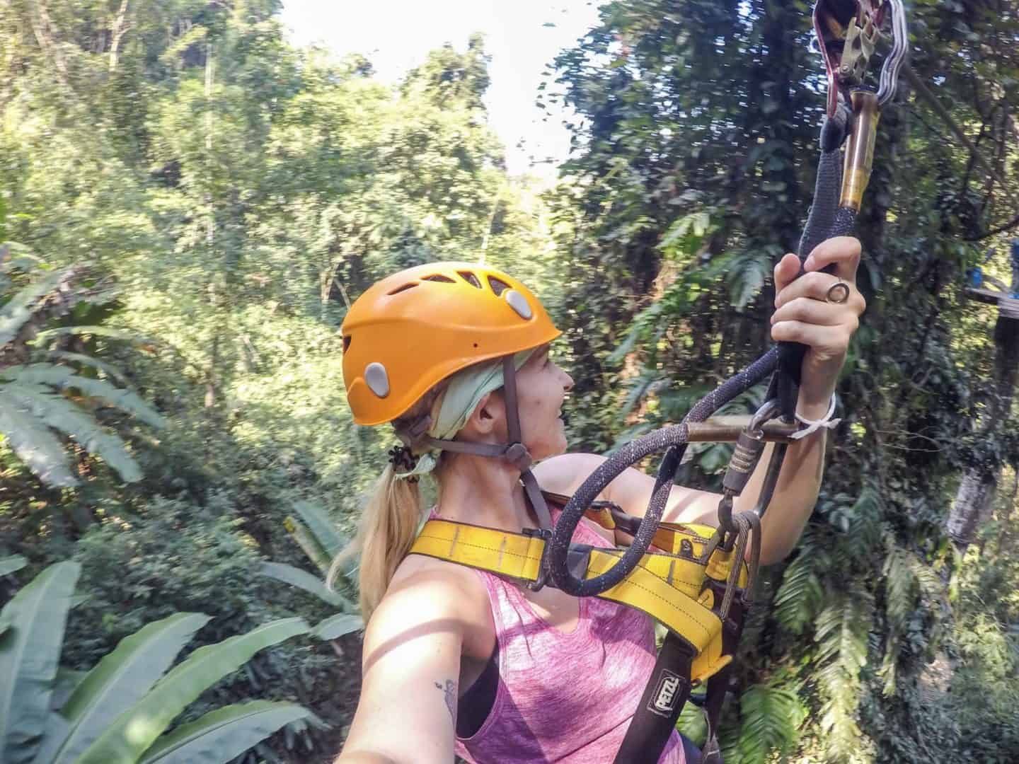 Chiang Mai Zip Lining - 2 weeks in Thailand, zip lining chiang man
