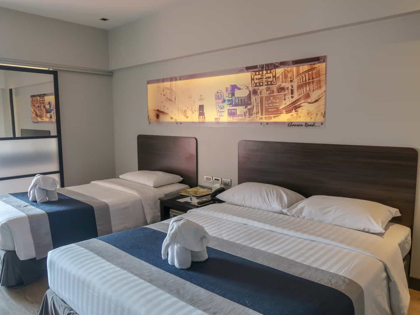 the nouvo city hotel bangkok - double bedroom bangkok | backpacking checklist