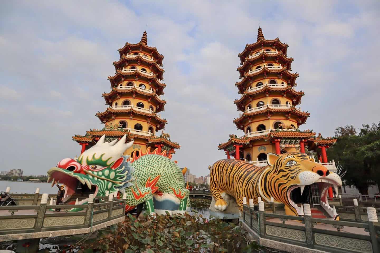 Dragon Tiger Pagoda Kaohsiung Taiwan - dragon and tiger pagoda kaohsiung | places to visit in Taiwan