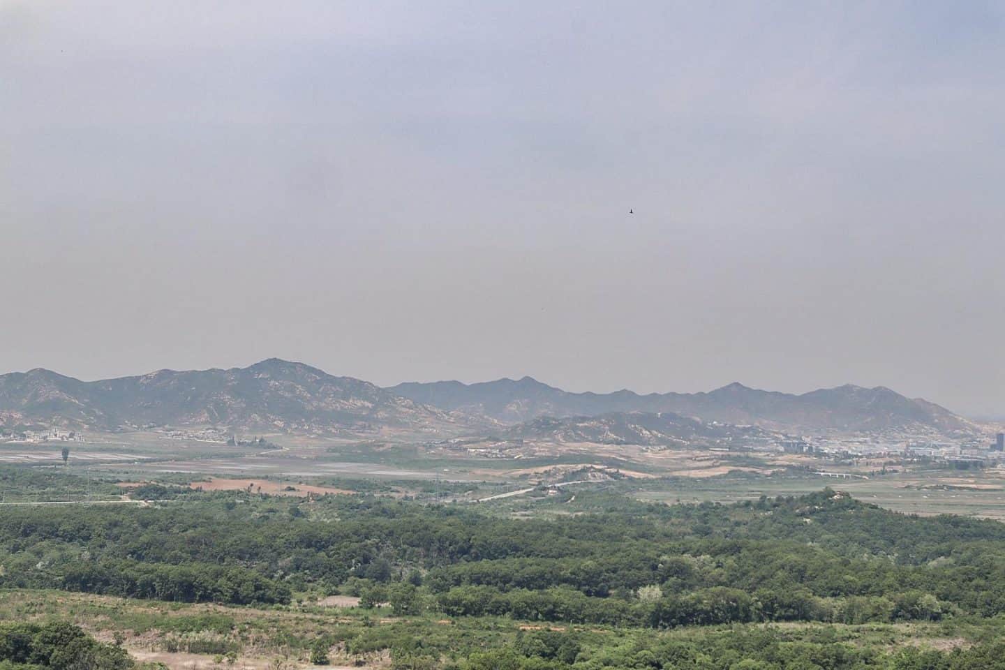 North Korea from DMZ Observatory - North Korea from DMZ Observatory