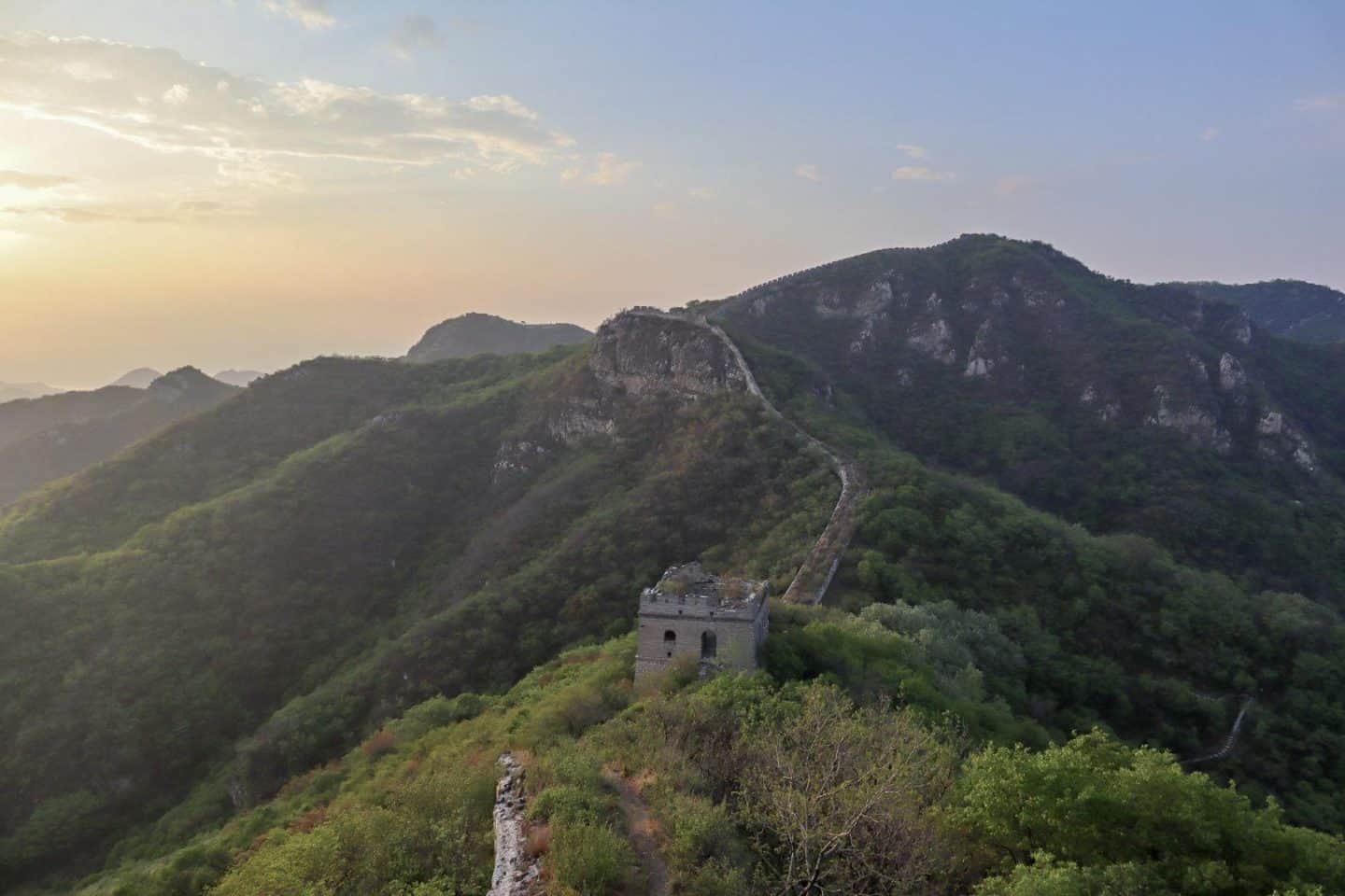 camping on the great wall of china - camping on Great Wall of China, disused part of the great wall of china