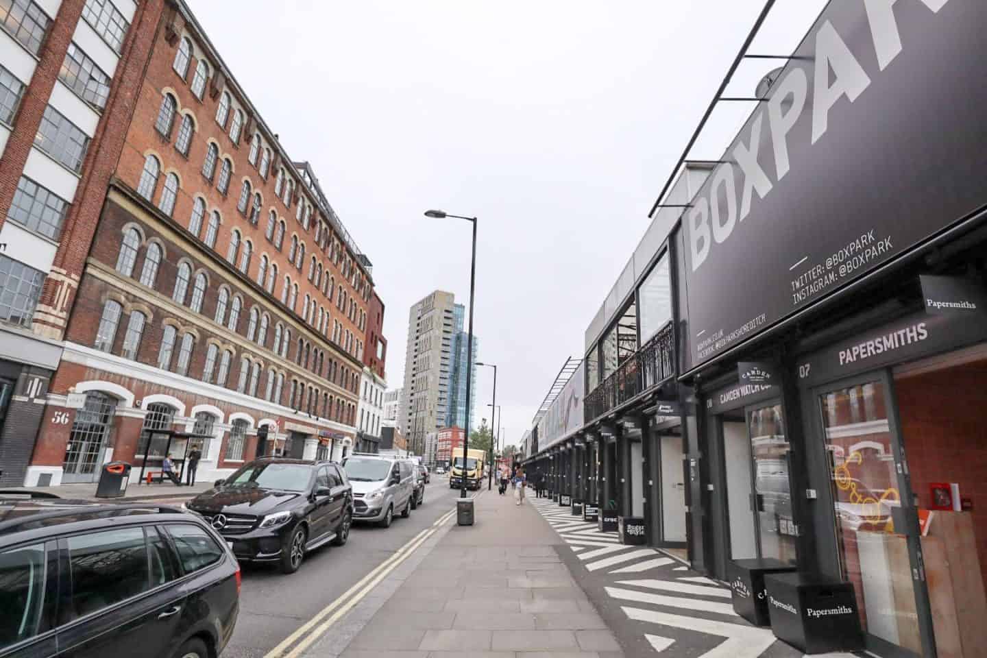 shoreditch self guided walk Boxpark Shoreditch - places to go in Shoreditch, Shoreditch Boxpark Shoreditch
