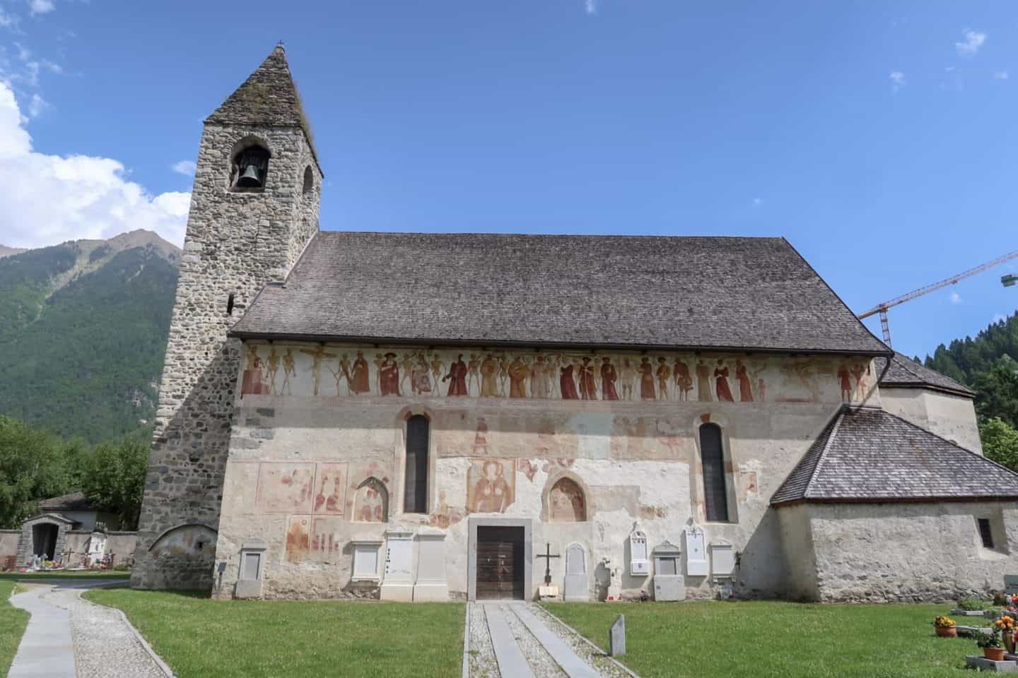 San Vili Pathway Trek Trentino Italy Pinzolo Church - Pinzolo Church