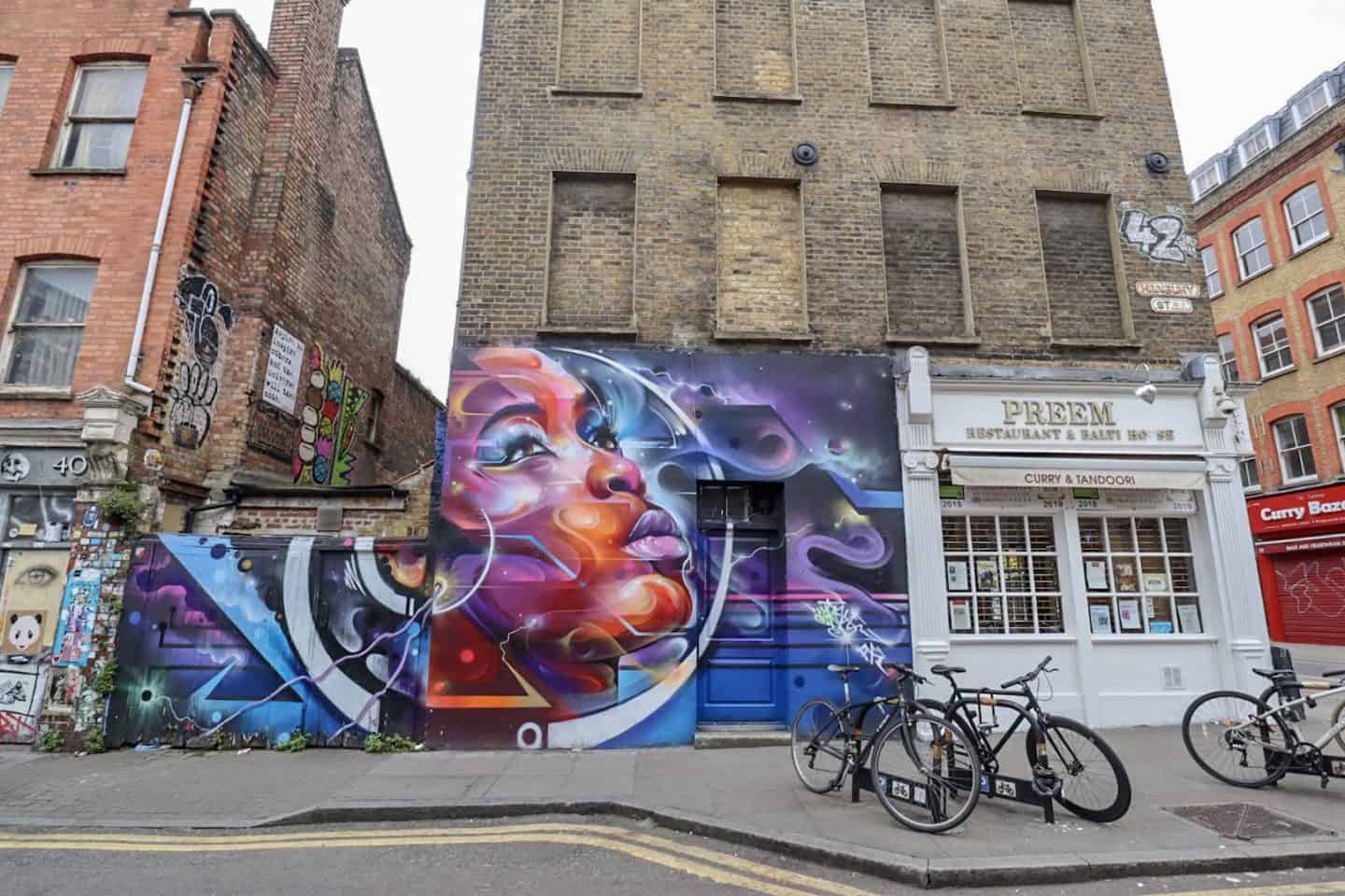 shoreditch self guided walk Hanbury Street Art - places to go in Shoreditch, Hanbury Street Art