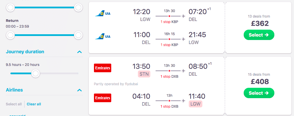 london to Delhi flights and prices - london to Delhi flights and prices
