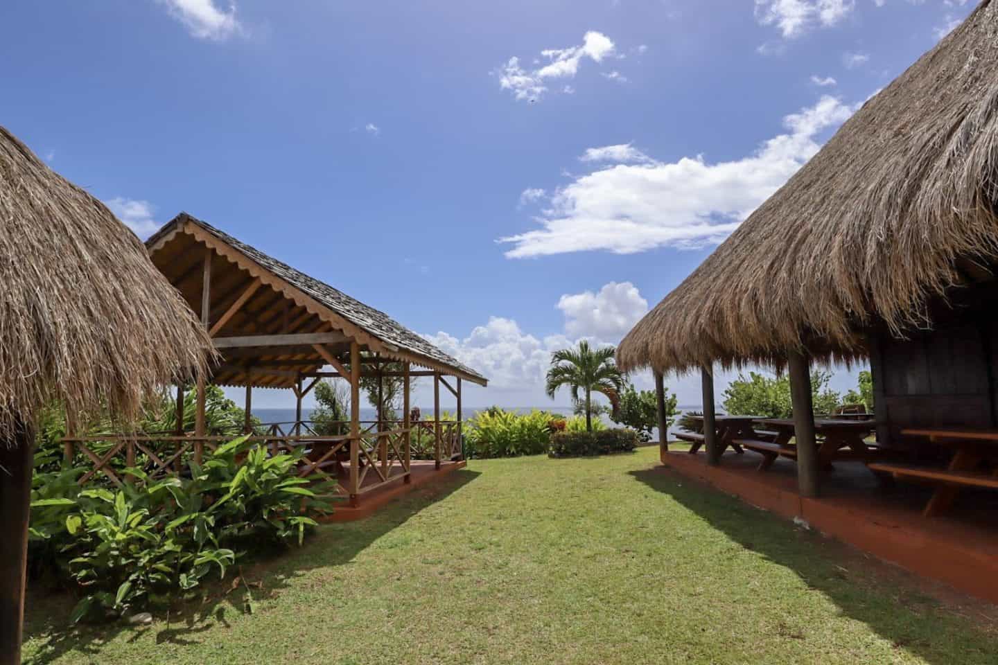 kalinago cultural centre original thatched buildings in dominica | unique things to do in Dominica