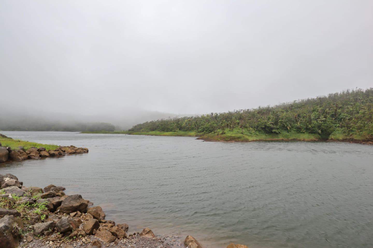 unique things to do in Dominica, freshwater lake dominica in cloud