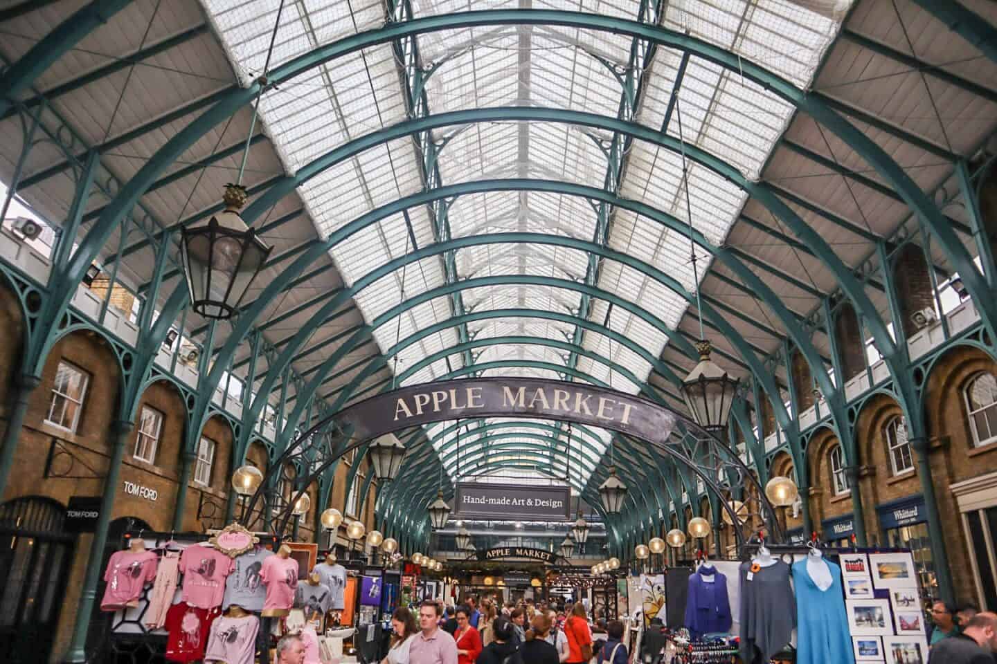 Covent Garden Apple Market - Apple Market Stalls inside Covent Garden Market | covent garden london guide