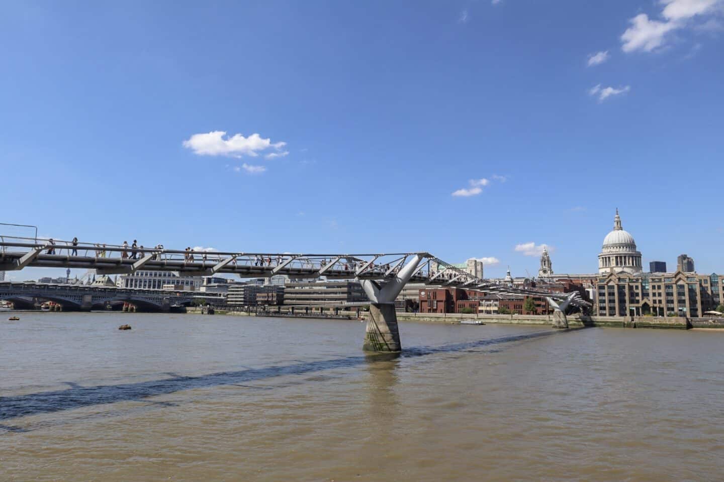Millennium Bridge and St Pauls Cathedral - Tower Bridge to London Eye
