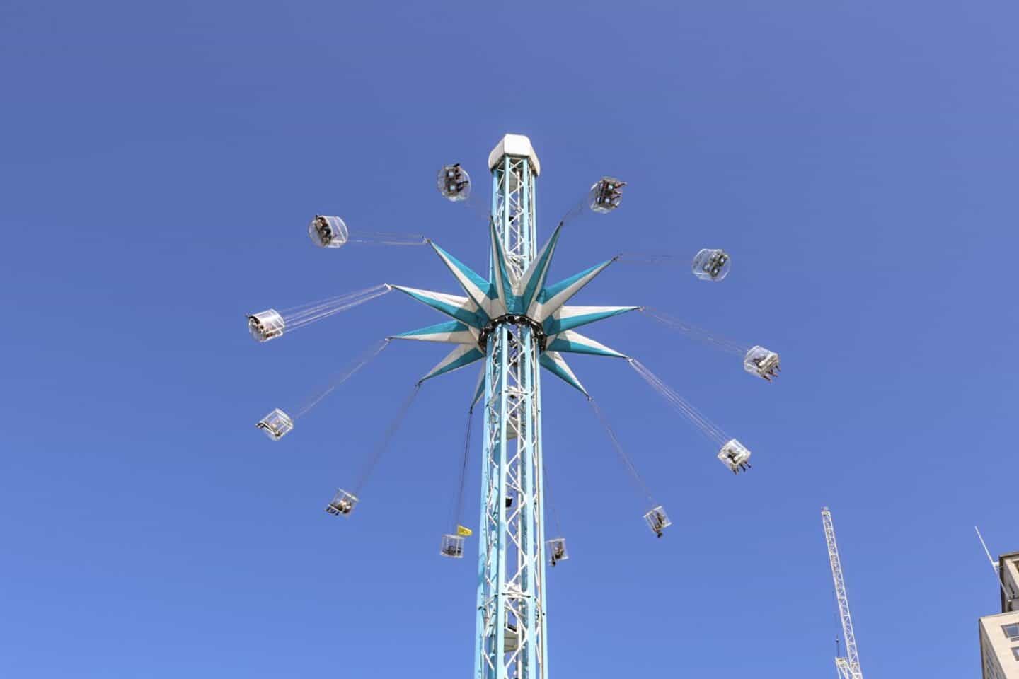 London Southbank Fun Fair Ride - Tower Bridge to London Eye