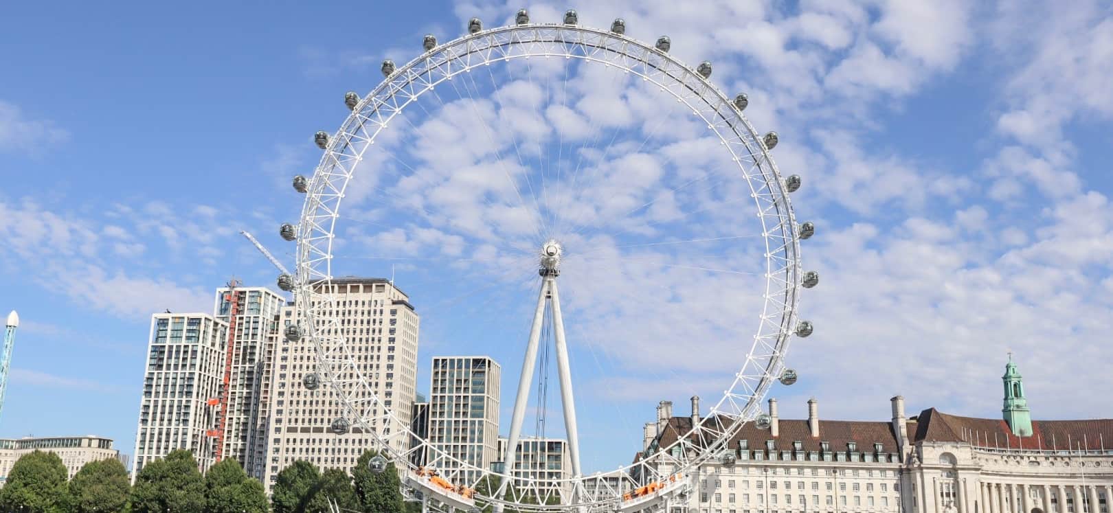 View of London Eye and River Thames